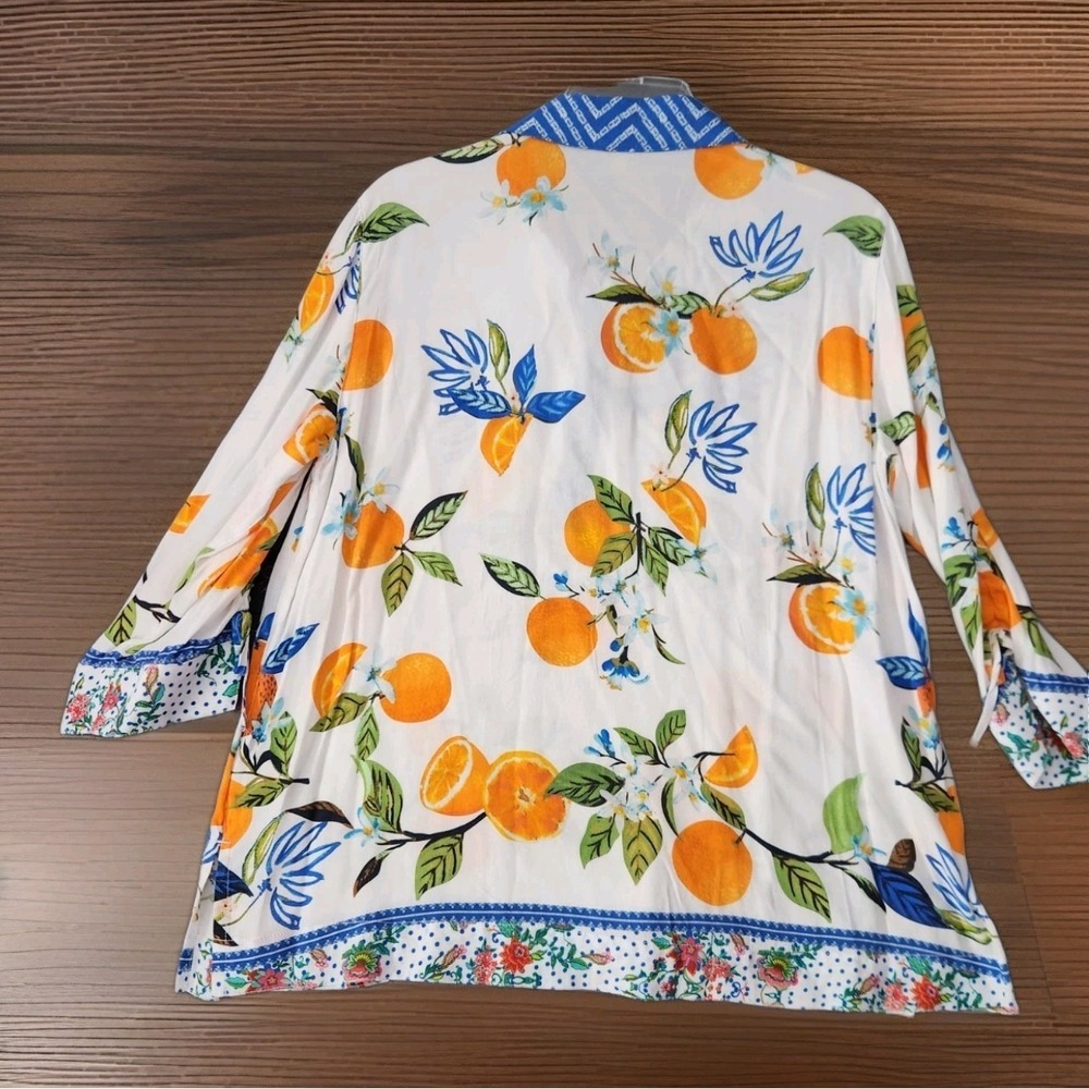 NWT John Mark Women PM Tunic Top Boho Art To Wear Colorful Festival Resort Beach - Picture 2 of 10